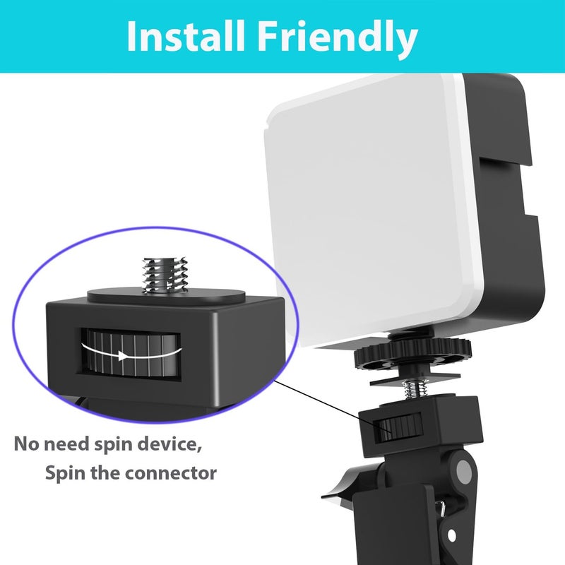 Wowcati ملحق ضوء السيلفي فقط، بديل مشبك ضوء الحلقة، جزء مشبك ضوء الزوم للهاتف آيفون لابتوب ترايبود كمبيوتر - Image 2